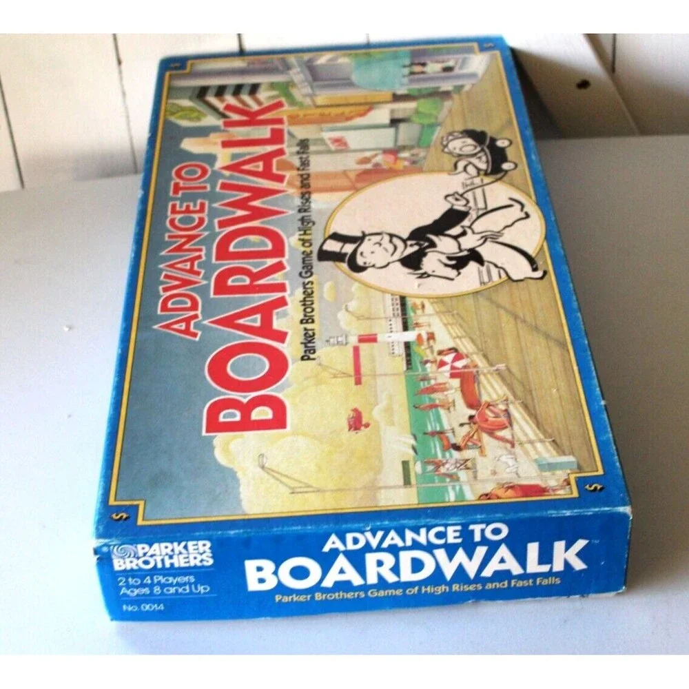 Vintage 1985 Advance to Boardwalk Game Parker Brothers Complete